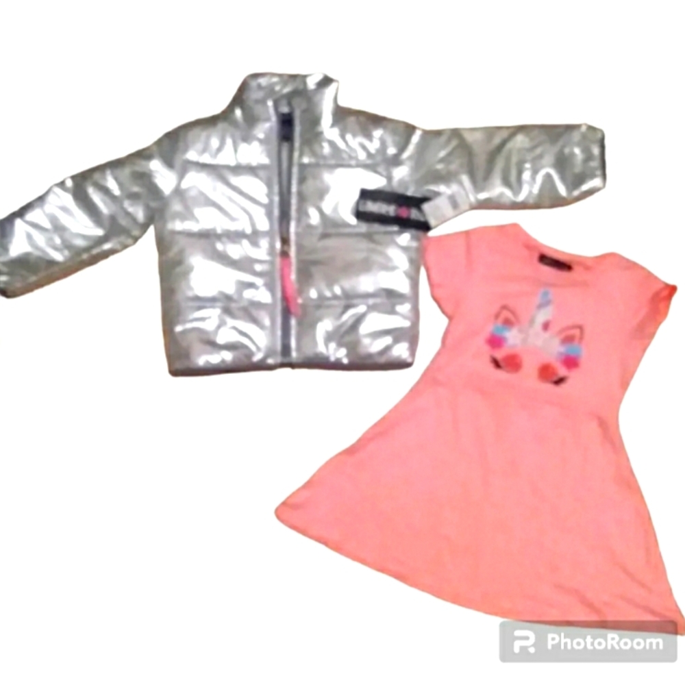 ⭐HP⭐ NWT LIMITED TOO Toddler Girls Skater Dress and Fashion Puffer